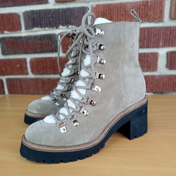Jeffrey Campbell Shoes - NWT Jeffrey Campbell 'OWhat' Blogger Favorite Lace Up Boot in Taupe Suede